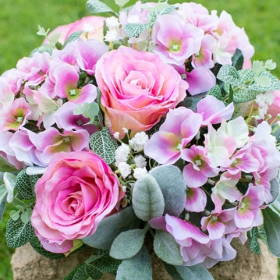 Custom Piece Artificial Memorial Flowers